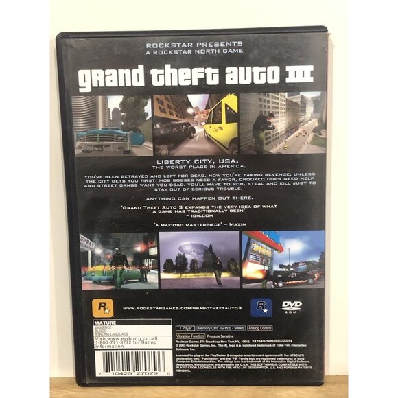 Grand Theft Auto III (PlayStation, 2003) - Picture 2 of 3